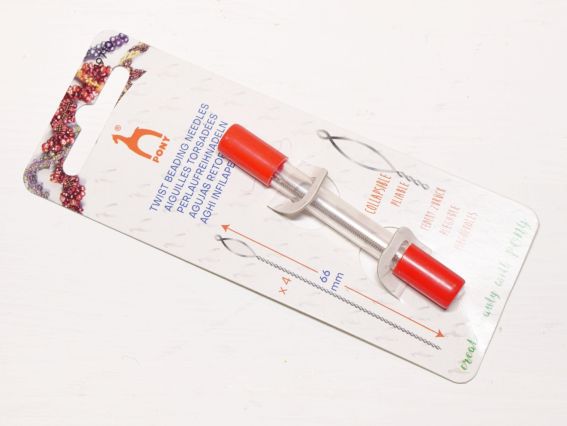 19710 Иглы бисерные с большим ушком 66мм* 0,51мм , 4шт PONY