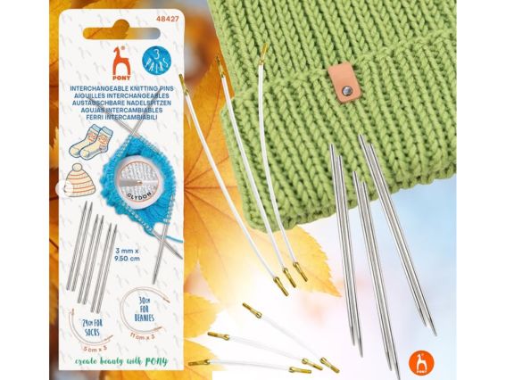 Спиці з'ємні 6шт на тросі 48427 PONY 3мм (24 та 30мм) Спиці з'ємні 6шт на тросі 48427 PONY 3мм (24 та 30мм)