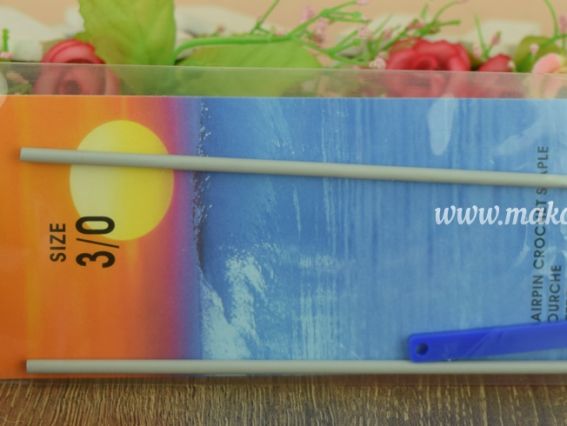 60605 PONY Виделка для сітки вязальна алюмінієва 3/0 (шир.45мм)