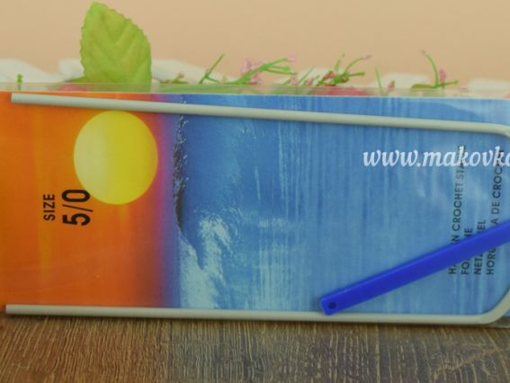 60607 PONY Вилка для сетки вязальная алюминиевая 5/0 (шир.70мм)