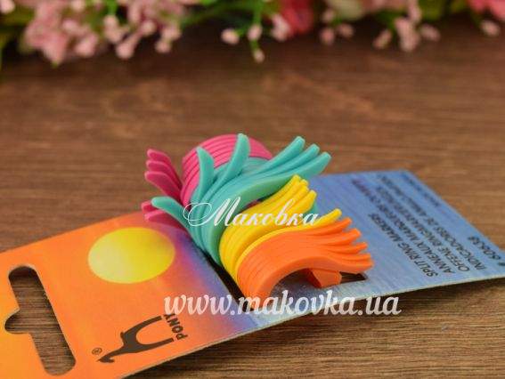 Маркери для в'язання Завитки 24 шт. асорті, 60638 PONY Маркери для в'язання Завитки 24 шт. асорті, 60638 PONY