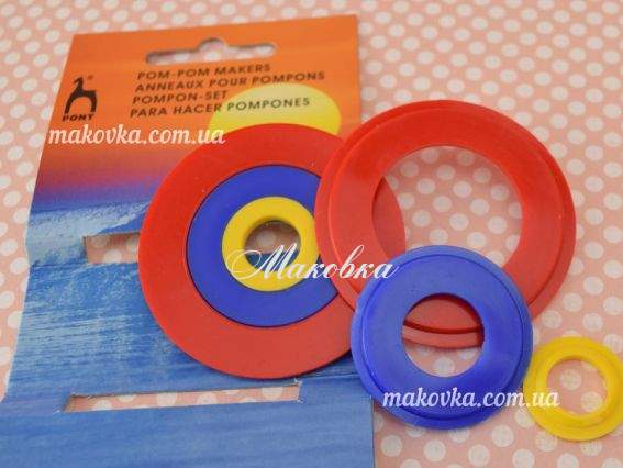 Пристосування для виготовлення понпона Круглий, 3 розміри, PONY 60642