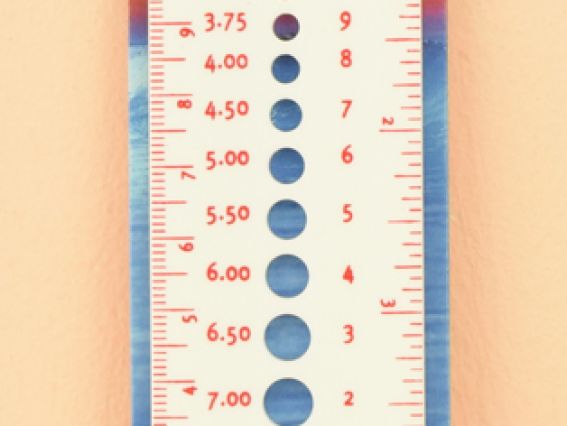 Лінійка для вимірювання діаметра спиць, калібрувальник, PONY 60644, для спиць 2-10 мм