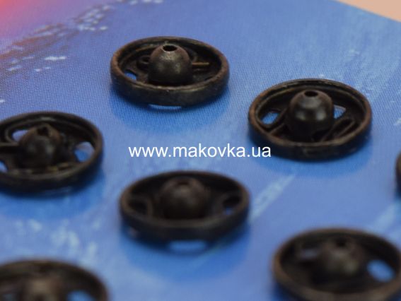 76559 PONY Кнопки нікельовані пришивні 9 мм, 12 шт, Індія