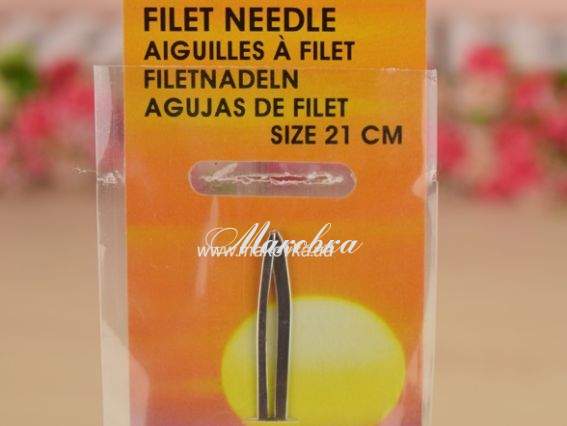 Игла для филейного плетения, длина 21 см, д=2 мм, PONY 22503