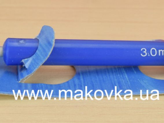 46603 PONY Крючок с пластиковой ручкой, длина 14см, толщина 3 мм