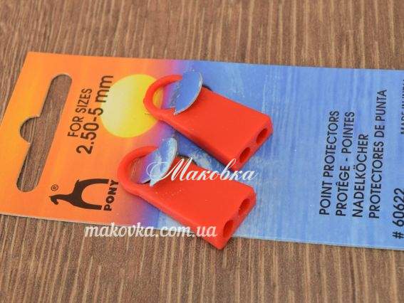 Наконечники для спиц от 2,5 мм до 5 мм, 2 шт/уп, PONY 60622