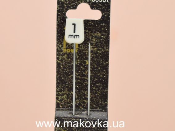 Спицы прямые стальные 35301 PONY длина 35 см, №1 мм