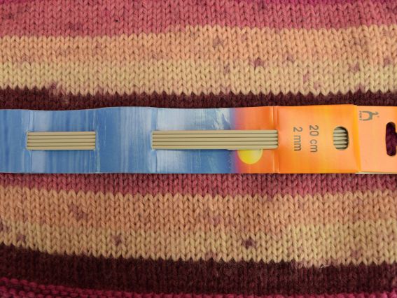 36612 Носочные (чулочные) алюминиевые тефлоновые спицы PONY №2 мм длина 20 см