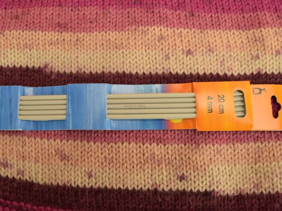 36620 Носочные чулочные алюминиевые тефлоновые спицы PONY 4мм длина 20см