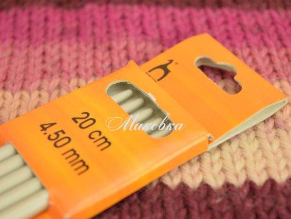 Спицы носочные PONY 36621 длина 20 см толщина 4,5 мм