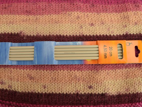 36621 Носочные чулочные алюминиевые тефлоновые спицы PONY 4,5мм длина 20см