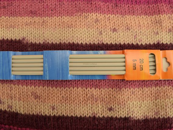 36622 Носочные (чулочные) алюминиевые тефлоновые спицы PONY 5мм длина 20см