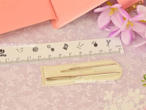 TCK-004e Classic 4 Tulip набор крючков для вязания № 09-6мм в ванильном органайзере с ножницами