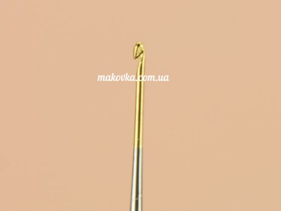 Тонкий вязальный крючок Tulip TА-1052e для вязания бисером и нитками, пластиковая ручка 14 см №23 ( 0,45 мм)