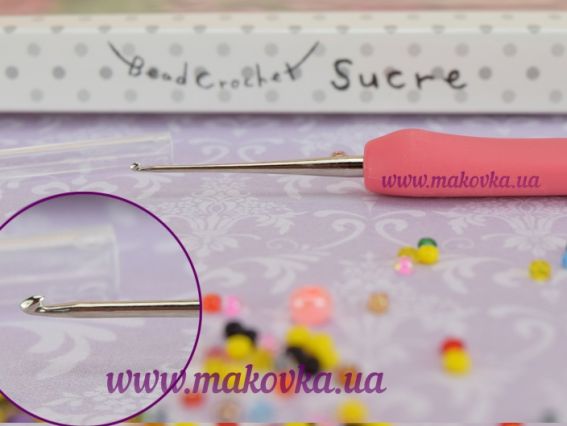 Гачок Tulip Sucre TB13-8E для в'язання бісером 14 см №8 - 0,9 мм