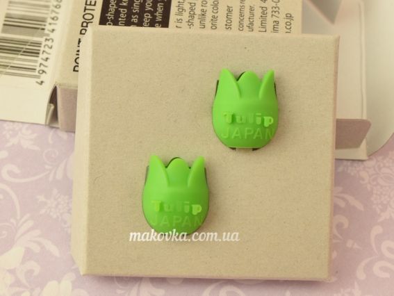 АС-046е Tulip Набір заглушок для спиць Тюльпани, салатові, розмір 2-4,5 мм, Тюліп