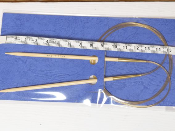 Круговые бамбуковые спицы Тюлип Tulip Knina swivel KS-1000325, длина 100 см , толщина 3,25 мм