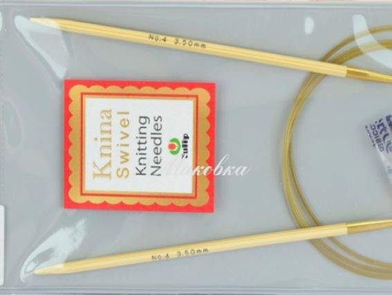 Спицы Tulip Knina круговые бамбуковые, длина 100 см, № 3,5 мм Спицы Tulip Knina круговые бамбуковые, длина 100 см, № 3,5 мм