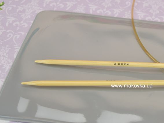 Круговые бамбуковые спицы Тюлип Tulip Knina KKMM-1000300 , длина 100 см , толщина 3 мм