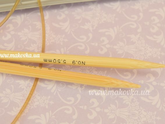 Круговые бамбуковые спицы Тюлип Tulip Knina KKMM-1000550 , длина 100 см , толщина 5.5 мм