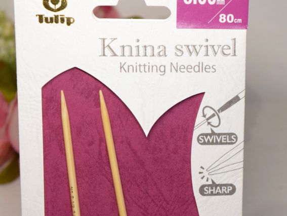 Кругові бамбукові спиці Тюліп Tulip Knina swivel KS-800300 , довжина 80 см , товщина 3 мм