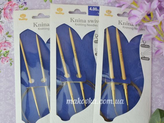 Круговые бамбуковые спицы Тюлип Tulip Knina KKMM-1000300 , длина 100 см , толщина 3 мм