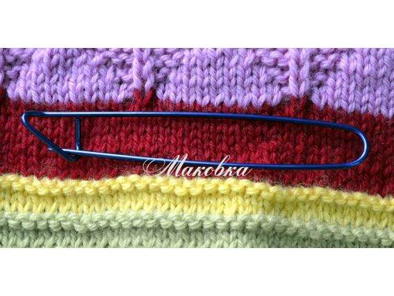 Шпилька для в'язання кольорова, середня Шпилька для в'язання кольорова, середня