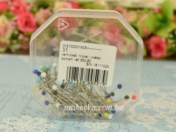 Кравецькі Шпильки , сталеві 30х0,6 мм, 100 шт/уп, арт 352-50 