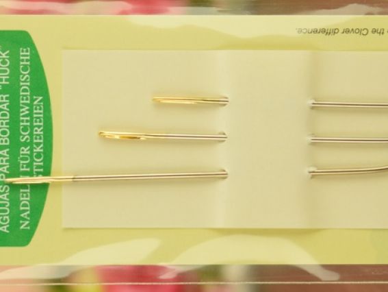 Голки для вишивання із загнутим кінчиком, 3 шт, Embroidery 2012 Clover Голки для вишивання із загнутим кінчиком, 3 шт, Embroidery 2012 Clover