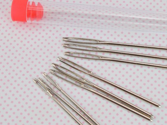 Голки для пряжи з тупим кінцем 9шт у тубі
