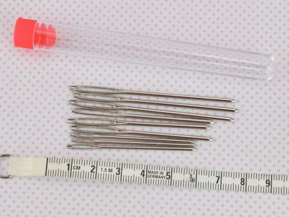 Голки для пряжи з тупим кінцем 9шт у тубі