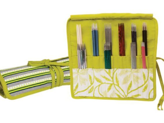 Чохол (органайзер) для зберігання шкарпеткових спиць Greenery 12083 KnitPro зелений смугастий Чохол (органайзер) для зберігання шкарпеткових спиць Greenery 12083 KnitPro зелений смугастий