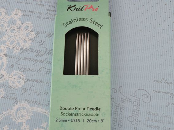 Панчішні в'язальні сталеві спиці Mindful KnitPro 36022 довжина 20 см, 5шт, №2,5 мм