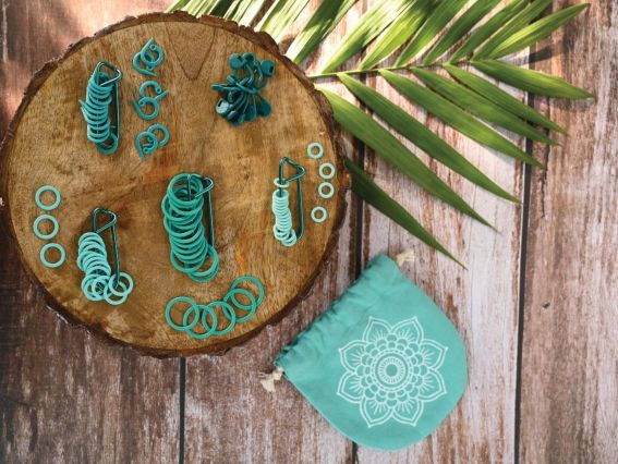 Маркеры для вязания KnitPro Mindful 100 шт микс 36633