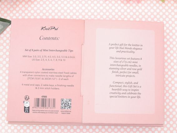 Лимитированный набор съемных ультракоротких спиц (5 см) с поворотными кабелями KnitPro Mini Bouquet 47600 (3.0; 3.5; 3.75; 4.0; 4.5; 5.0; 5.5 и 6.0 мм)