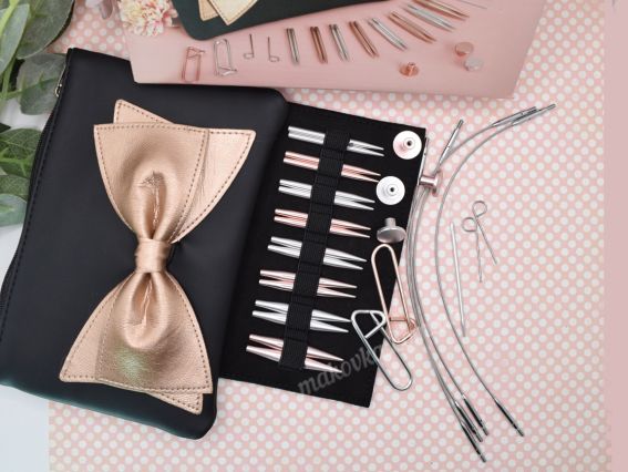 Лимитированный набор съемных ультракоротких спиц (5 см) с поворотными кабелями KnitPro Mini Bouquet 47600 (3.0; 3.5; 3.75; 4.0; 4.5; 5.0; 5.5 и 6.0 мм)