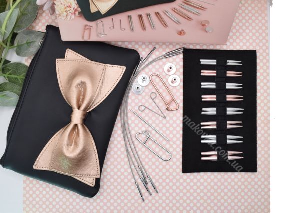 Лимитированный набор съемных ультракоротких спиц (5 см) с поворотными кабелями KnitPro Mini Bouquet 47600 (3.0; 3.5; 3.75; 4.0; 4.5; 5.0; 5.5 и 6.0 мм)