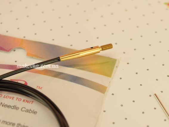 Кабель 760  для создания круговых спиц длинной 100 см KnitPro 10534 чкрный