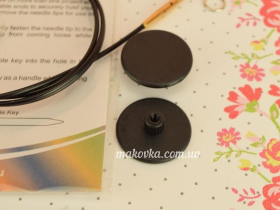 Кабель 760  для создания круговых спиц длинной 100 см KnitPro 10534 чкрный