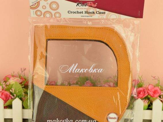 Чехол (органайзер) для хранения вязальных крючков, оранжево-черный 10824 KnitPro
