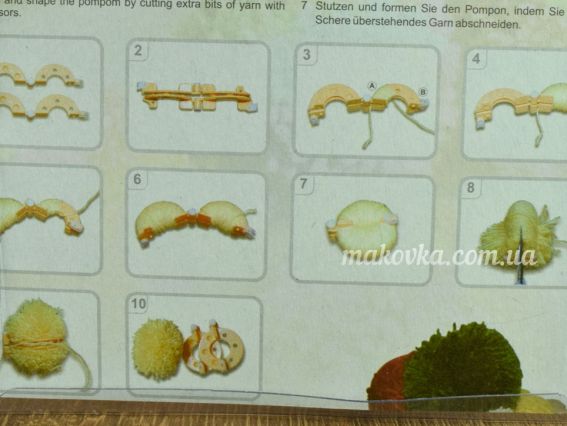 Набір форм для виготовлення помпонів 10871 (3,5; 5,5; 7; 9см) KnitPro