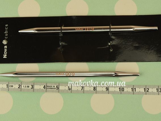 12325 Спиці кубічні, що розкручуються Nova Cubics KnitPro без кабелю, знімні металеві №6 мм
