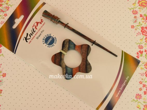 Заколка для шали Symfonie Azure Chaem Shawl Pins KnitPro 20871 цветок Заколка для шали Symfonie Azure Chaem Shawl Pins KnitPro 20871 цветок