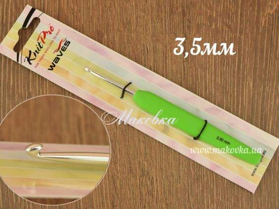 Гачок KnitPro Waves 30907, алюмінієвий 13см, 3,5 мм Magnolia Гачок KnitPro Waves 30907, алюмінієвий 13см, 3,5 мм Magnolia