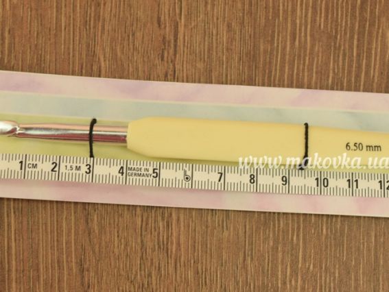 В'язальний гачок KnitPro Waves 30914, алюмінієвий, довжина 13см, товщина 6,5 мм Ivorine