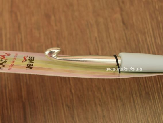 В'язальний гачок KnitPro Waves 30915, алюмінієвий, довжина 14см, товщина 7 мм Aster