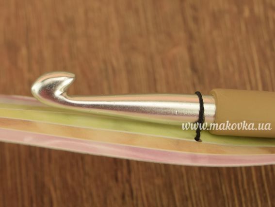 Вязальный крючок KnitPro Waves 30916, алюминиевый, длина 14см, толщина 8 мм Maple