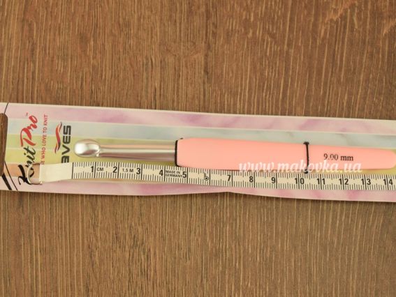 Вязальный крючок KnitPro Waves 30917, алюминиевый, длина 14см, толщина 9 мм Iris