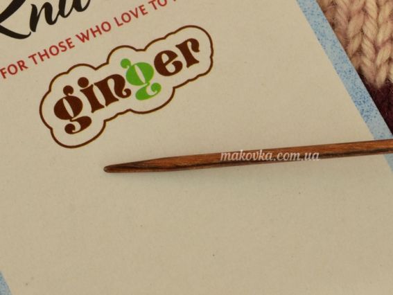 Кругові дерев'янні в'язальні шпиці Ginger KnitPro 31063 довжина 60 см, товщина 2.5 мм